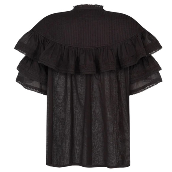 NWT Spell Dove Lace 💯Organic Cotton Blouse in Midnight size medium - Picture 14 of 14